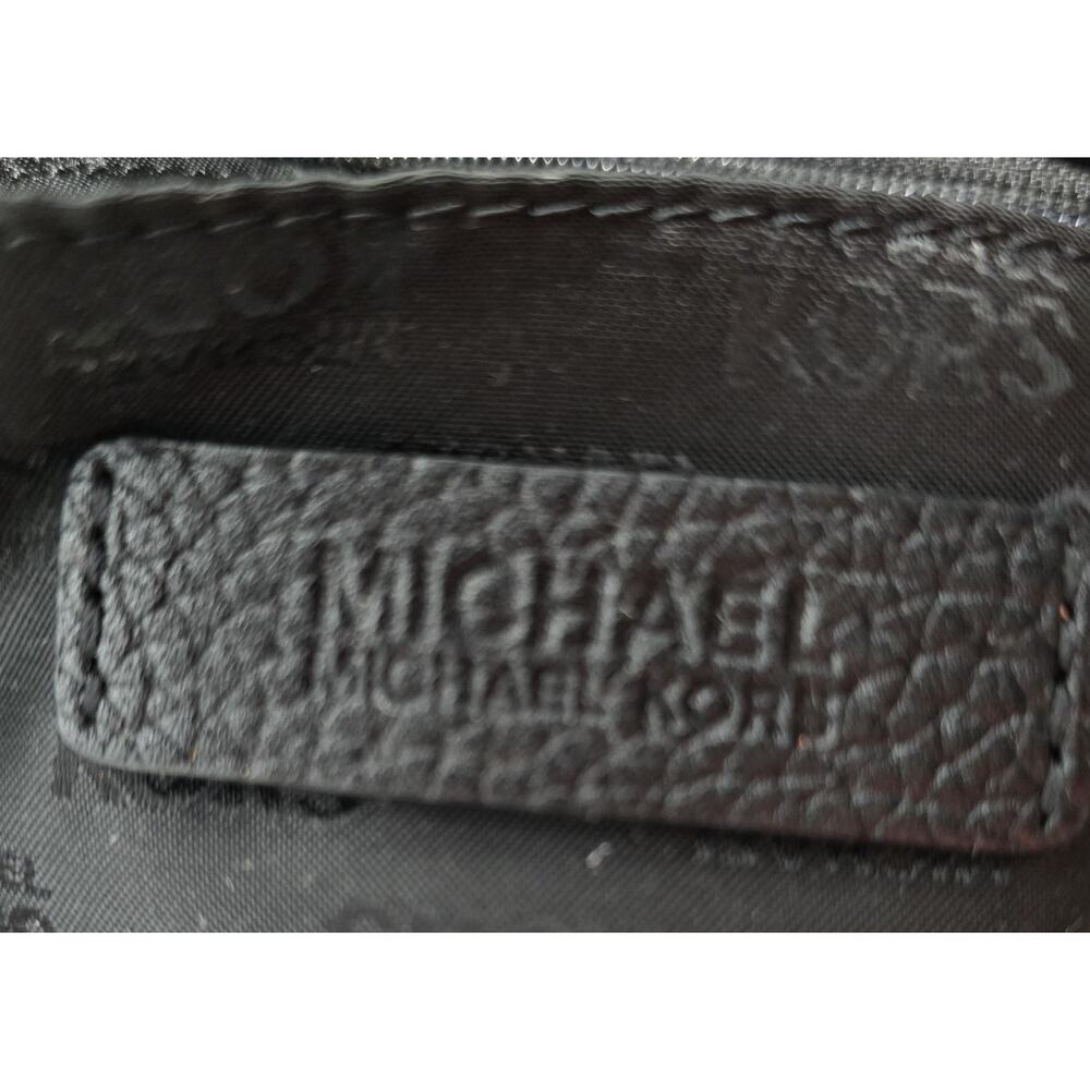 Michael Kors Jet Set Messenger Bag Black Leather Crossbody - Picture 12 of 13